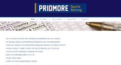 Desktop Screenshot of pridmorebookmakers.co.uk